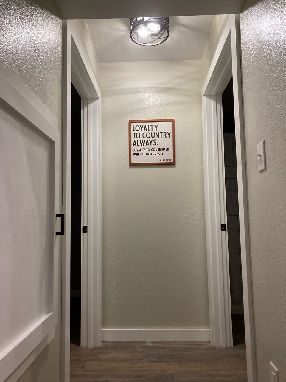 Hall to Bedroom and Bathroom