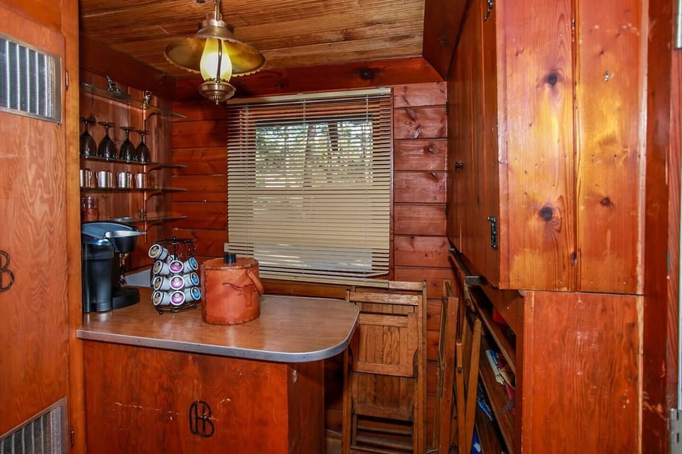 Wet bar and coffee station