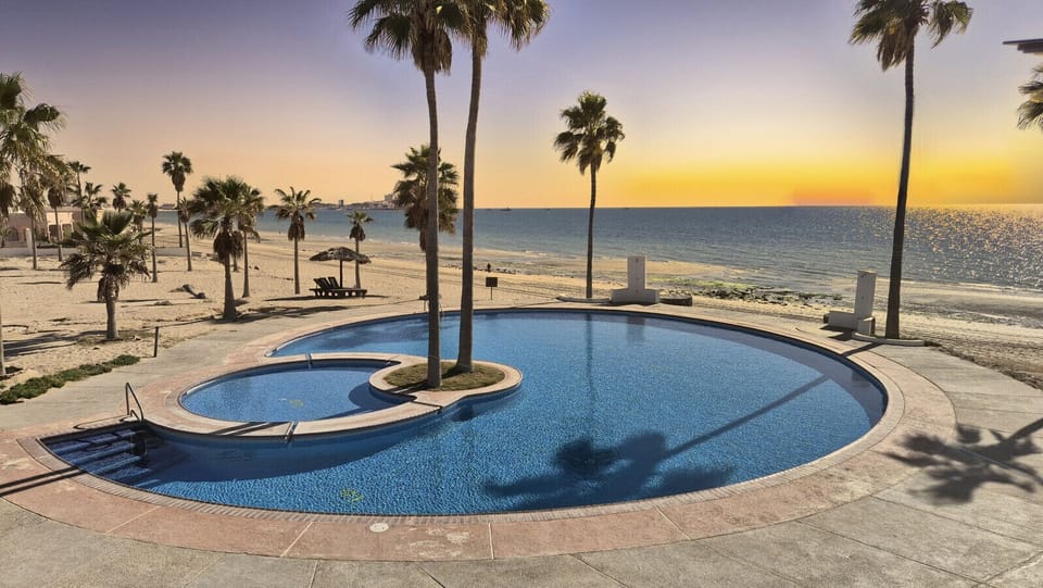 Pool by the beach