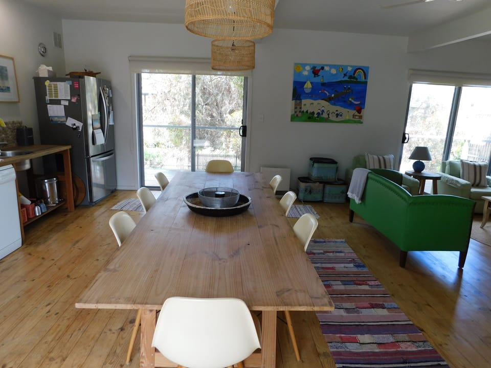 The upstairs dining
