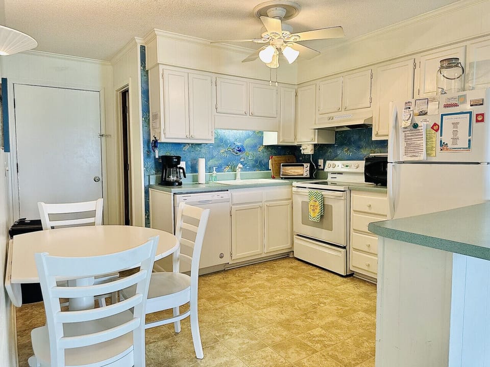Fully stocked kitchen
