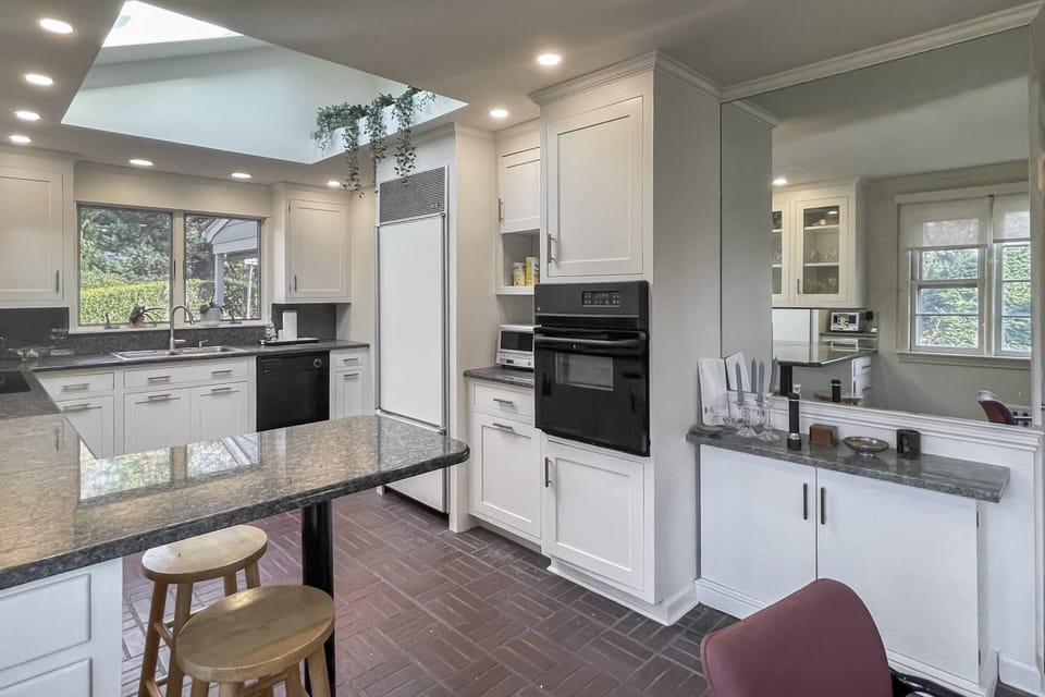 Bask in the abundance of natural light as you create memorable meals.