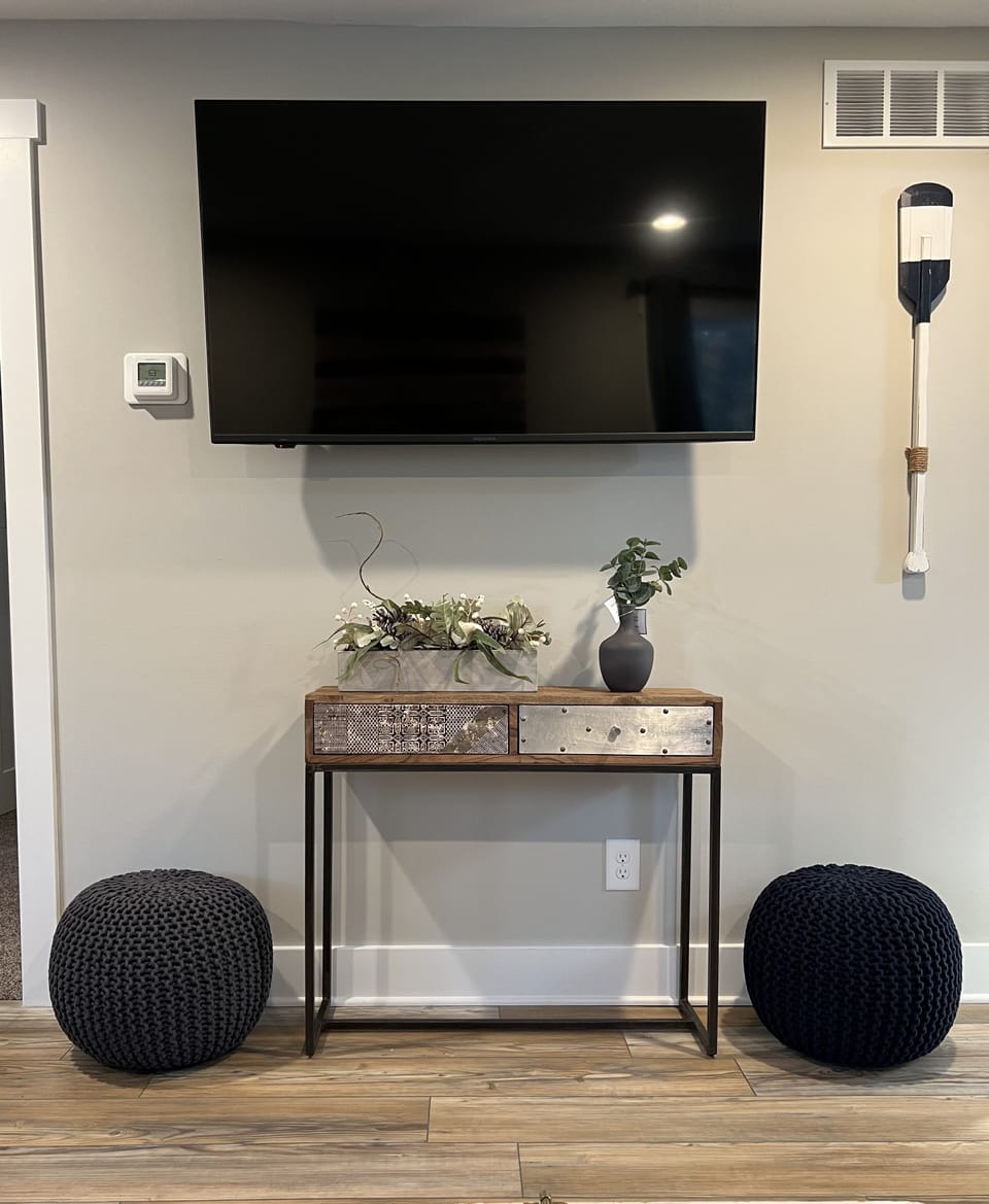 Three-55” Hi-def Smart TV’s and one 43” Hi-def Smart TV for your viewing! 