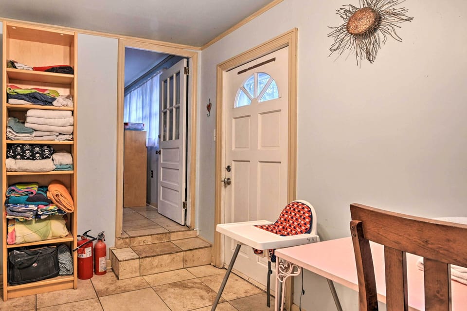 Stairs to Shared Laundry Room