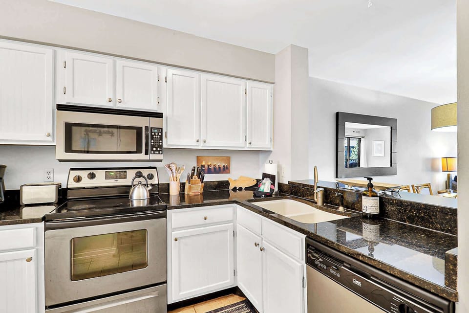 Kitchen fully stocked 
