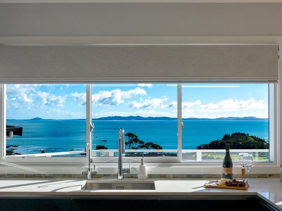 Sea views from the kitchen