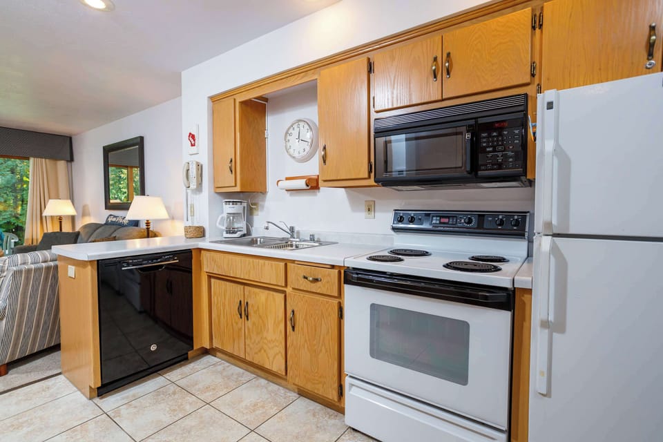 Kitchen is fully stocked to ensure you have all of the necessities while on vacation