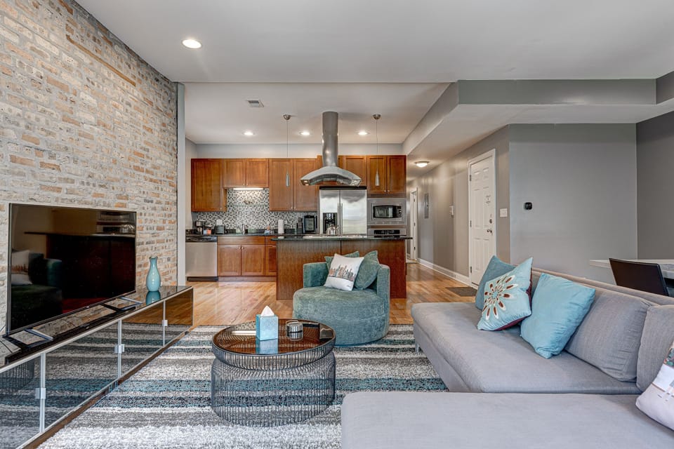 Our main living space feels so spacious!