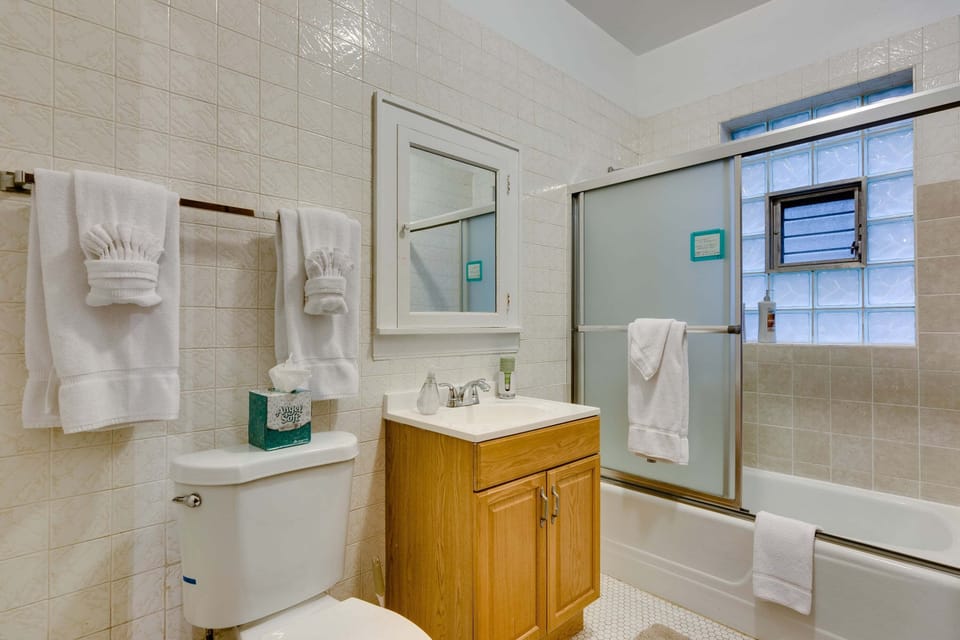 One of two full bathrooms!