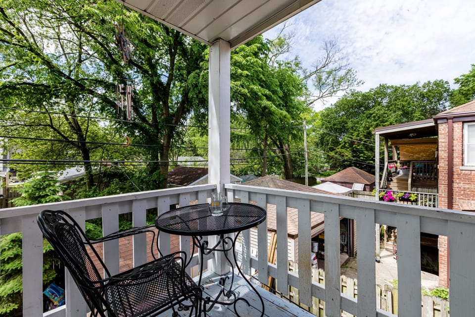 Cozy balcony for your morning cup of coffee