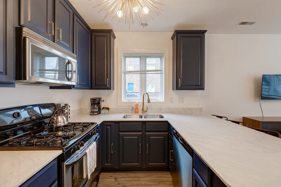 So much counter space in my updated kitchen!