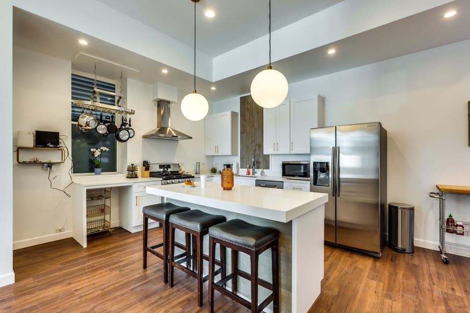 Room, Indoors, Furniture, Hardwood, Kitchen Island