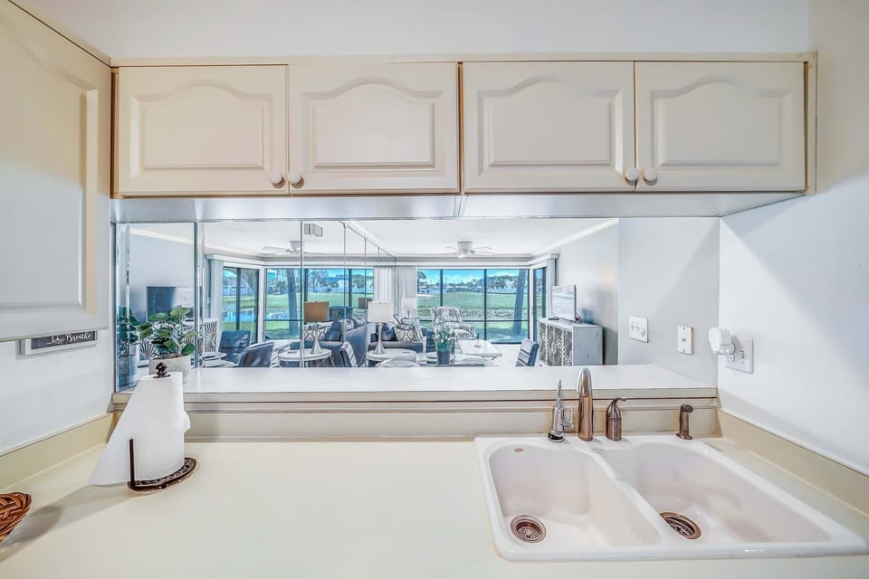 Kitchen to living room view