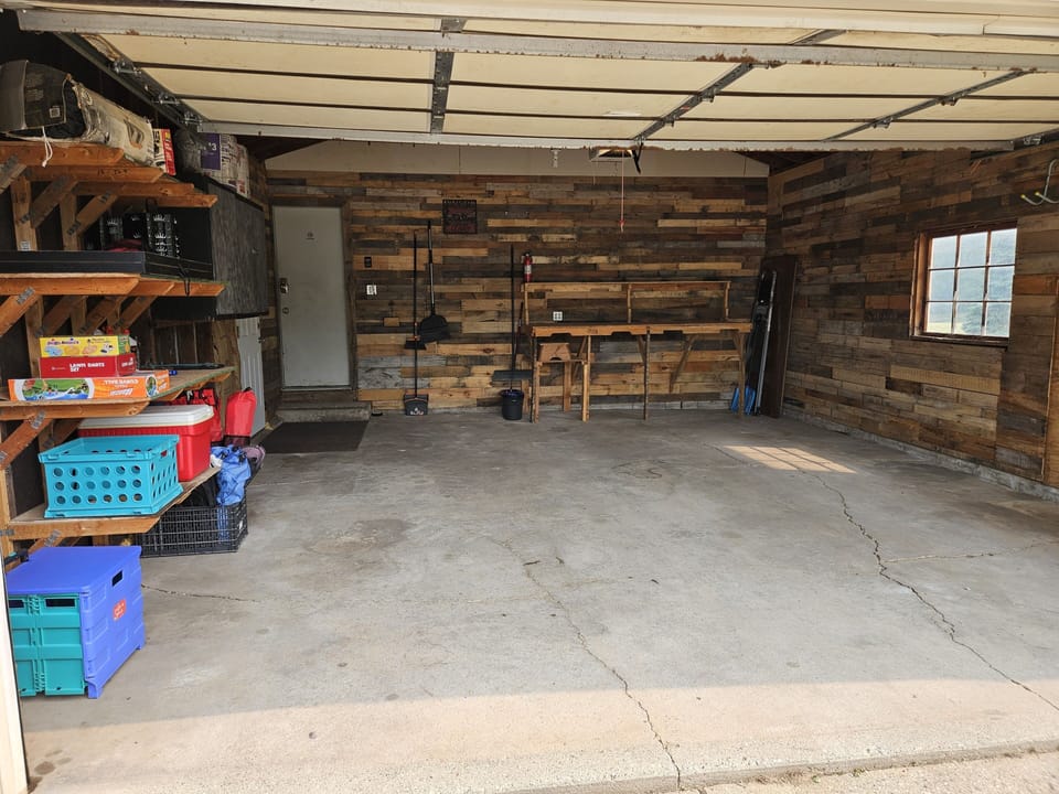 Full use of 2 car garage