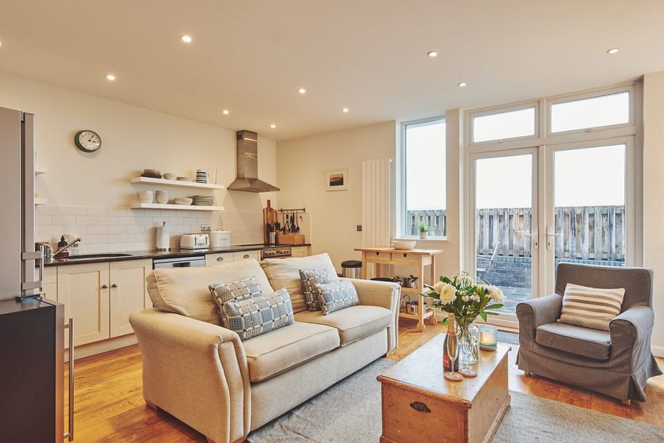 The living room at Ty Gwawr, Gower