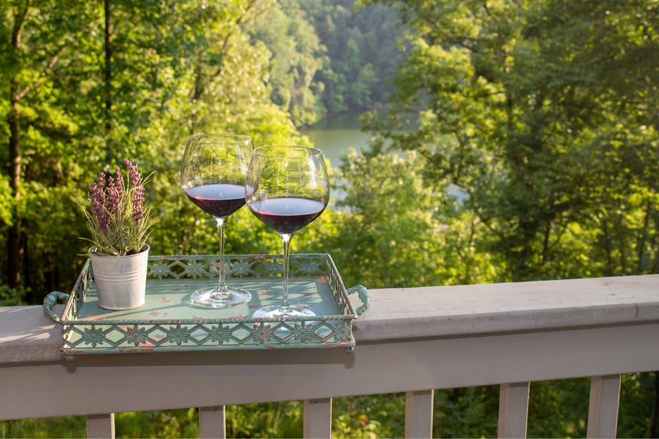 Enjoy wine from any of the local wineries as you watch the sun set.