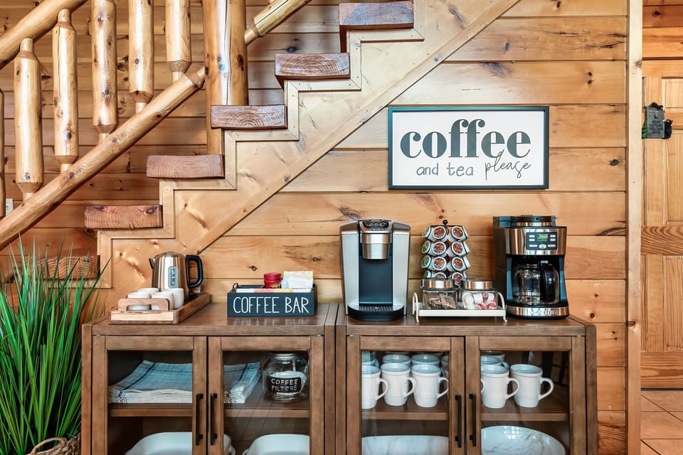 Coffee or tea, anyone? Start the day right with a cup of coffee or tea from our coffee bar. Complimentary Keurig pods and tea bags in limited supply.