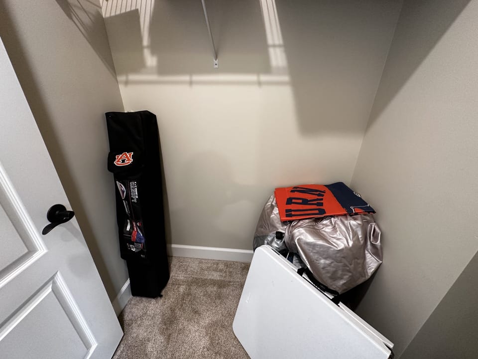 Everything you need for weekends - chairs, canopy etc.