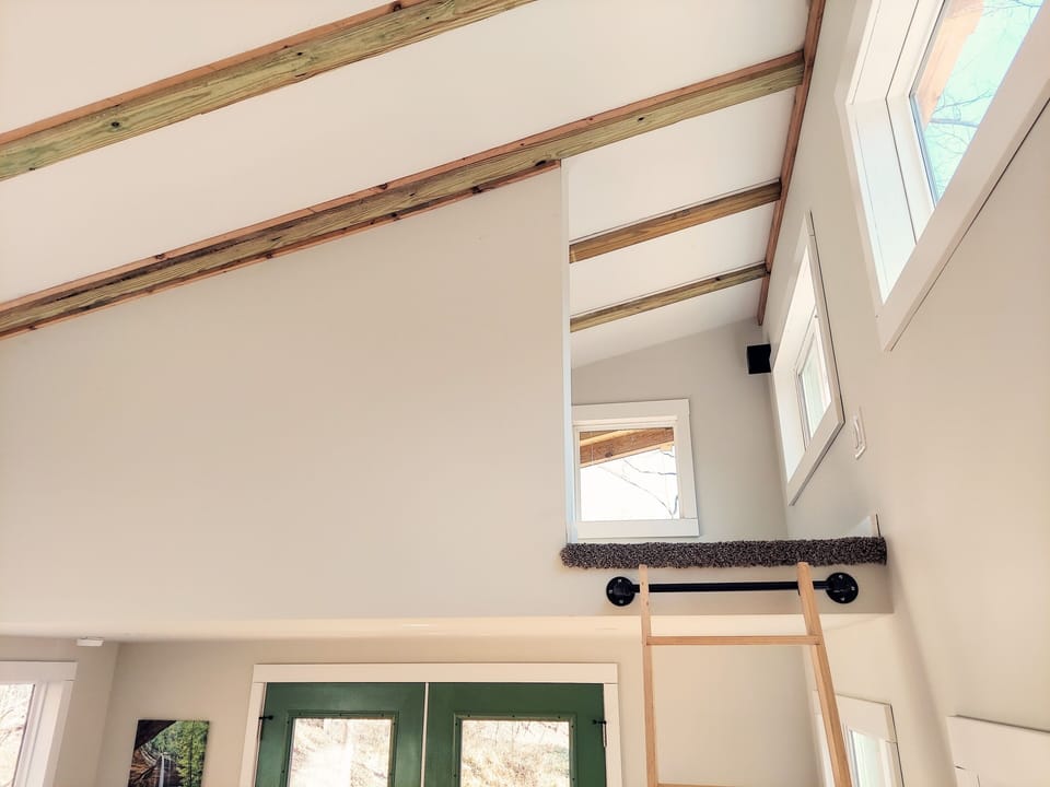 Ladder entrance to loft #1