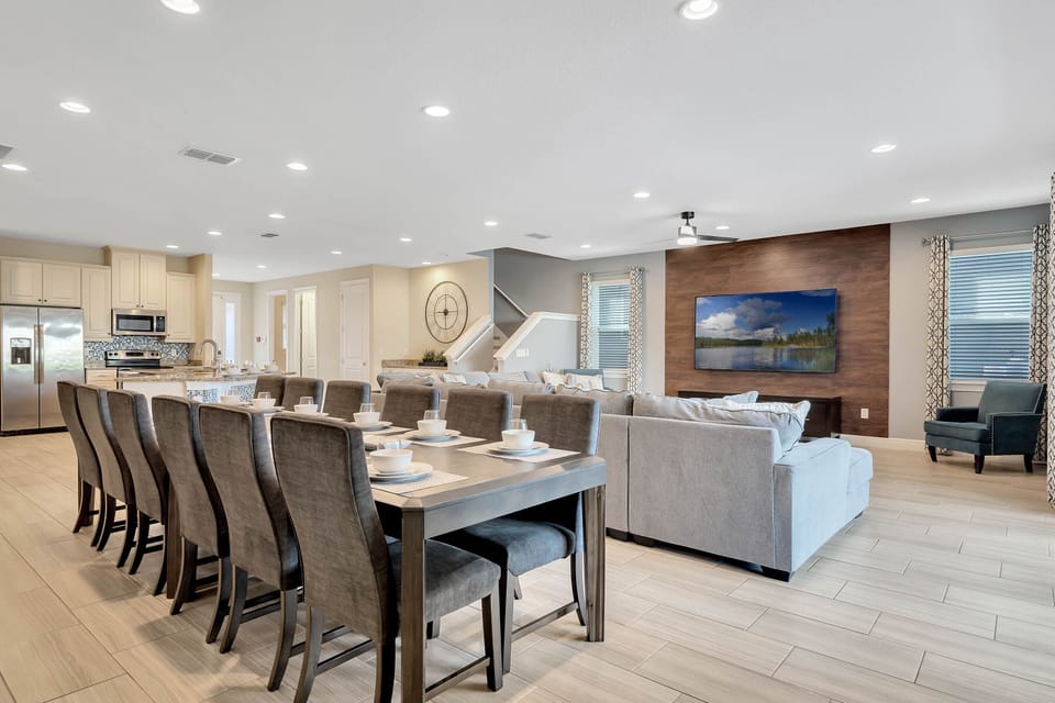 Dining and living area