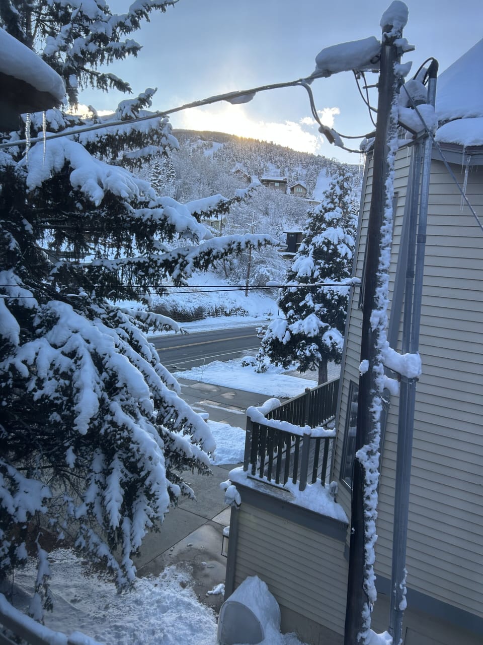 view from second bedroom looking towards downtown Park City.