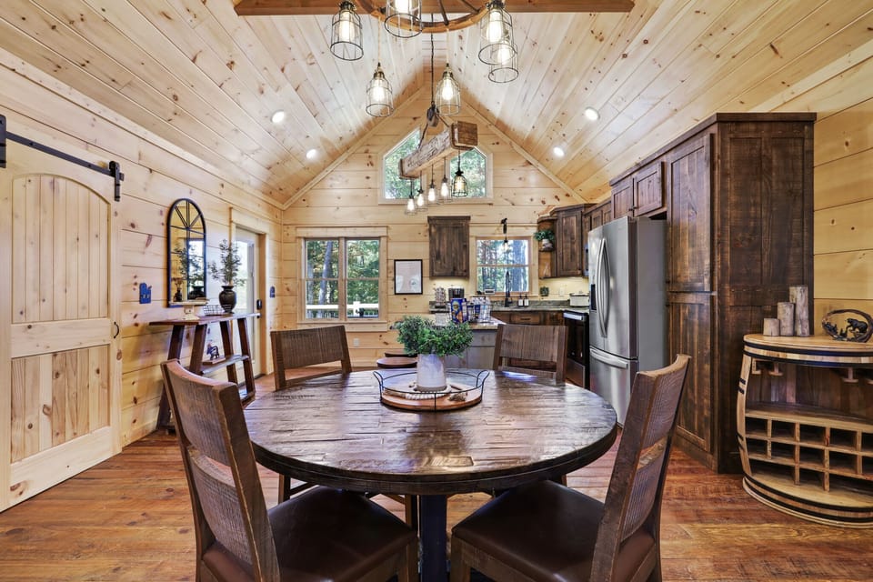 Welcoming dining area with seating for four, made for time together.
