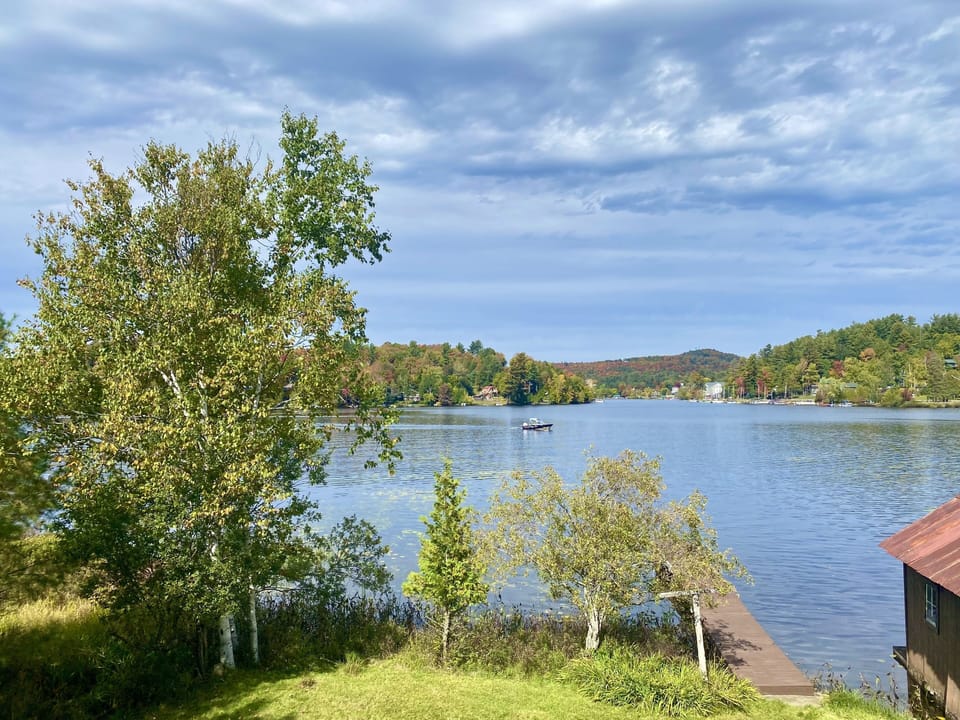 View from second story deck