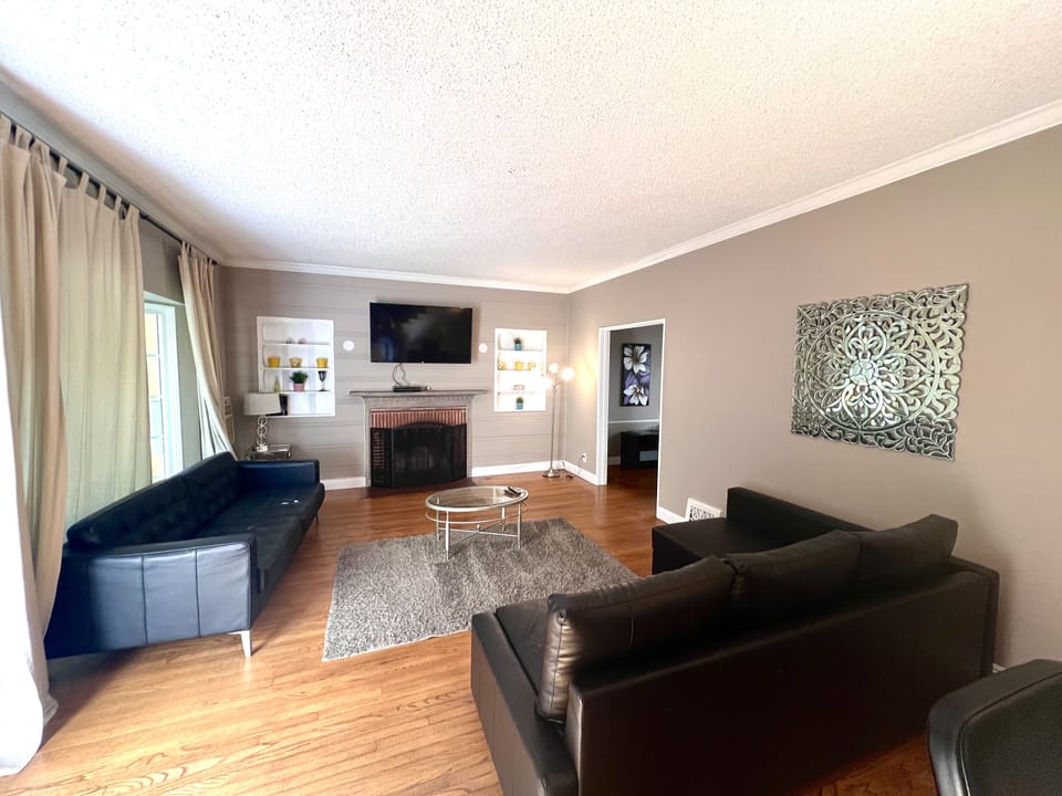 Living room with pull out couch