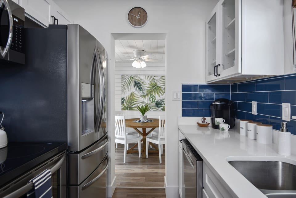 Kitchen leading to dining room 
