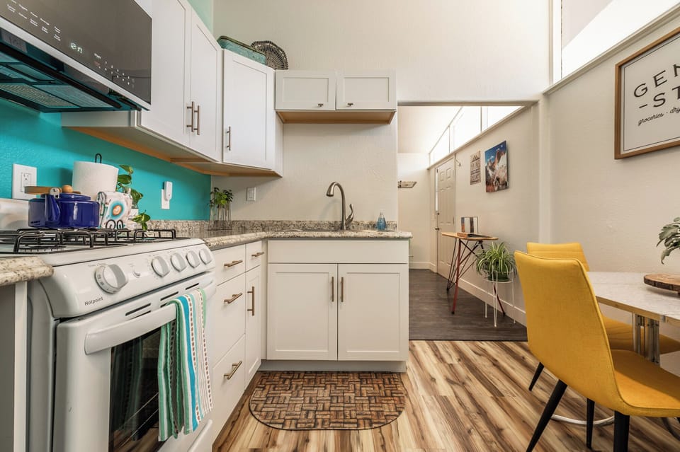 Fully stocked kitchen