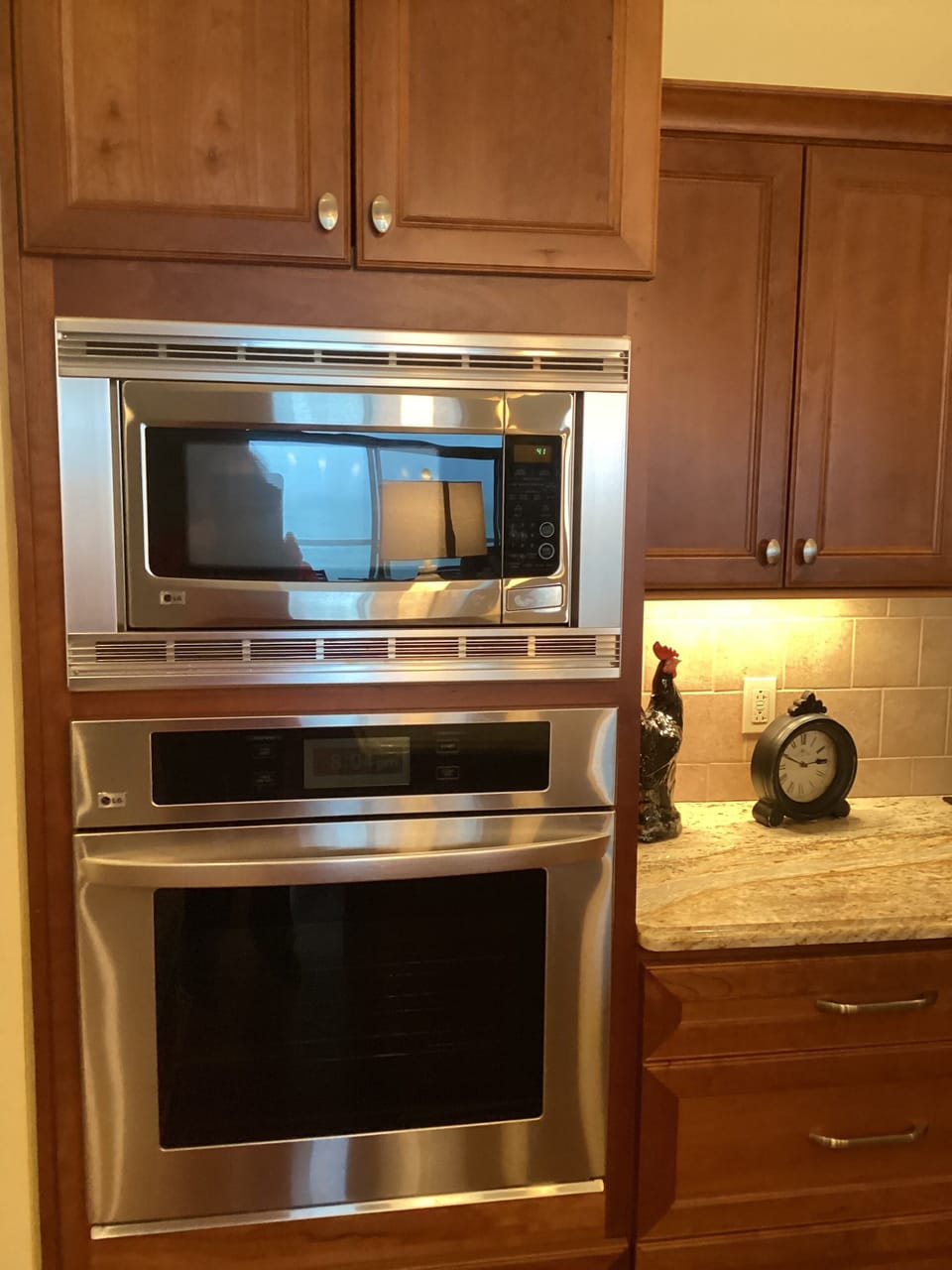 Double stainless oven