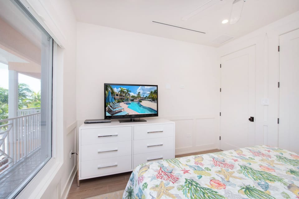 The Guest Suite is also equipped with a television. 