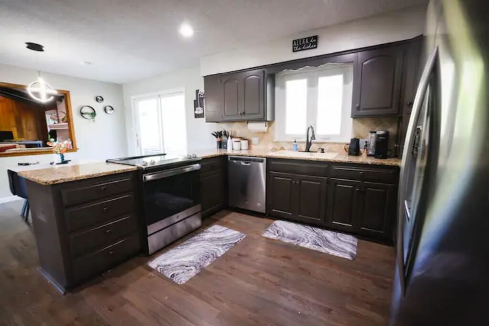 Main-level Open Kitchen | Fully Equipped | Stainless Steel Appliances