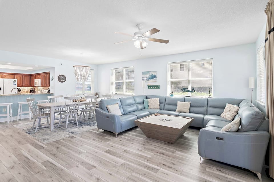Living room and dining