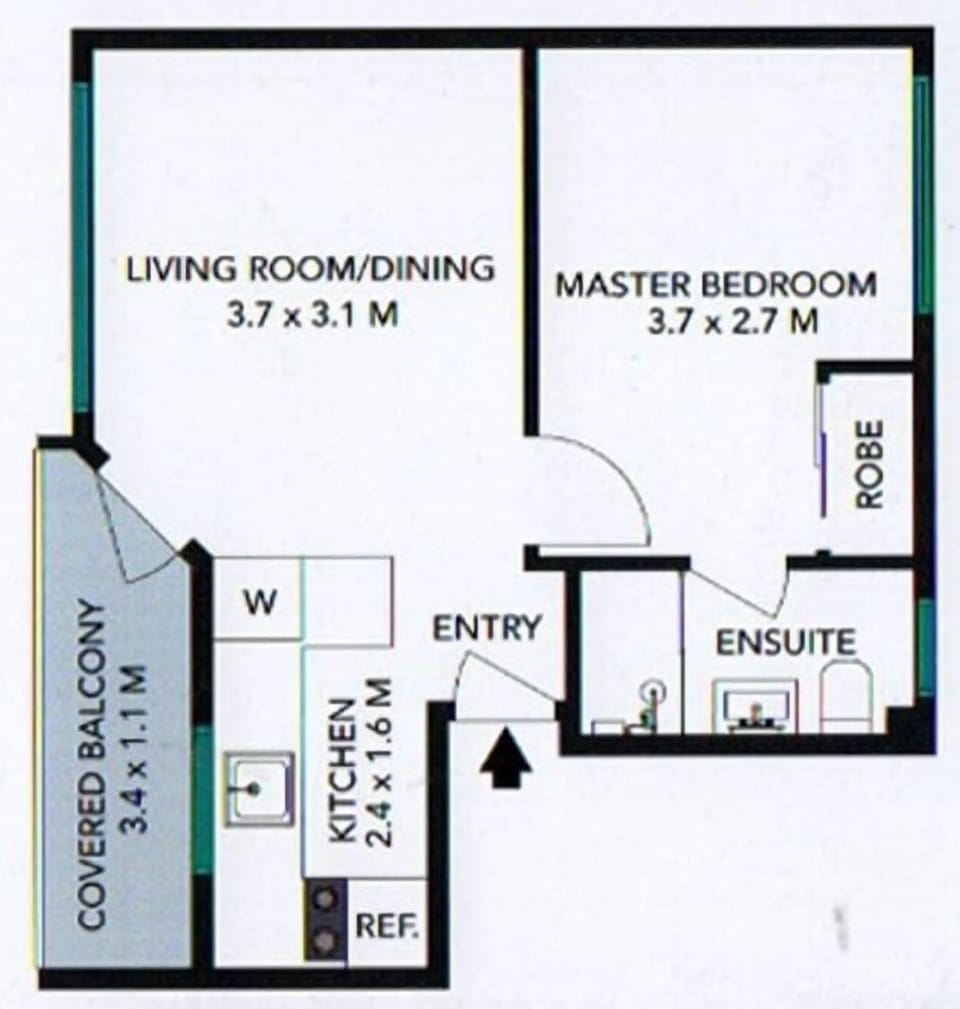 Floorplan of the apartment