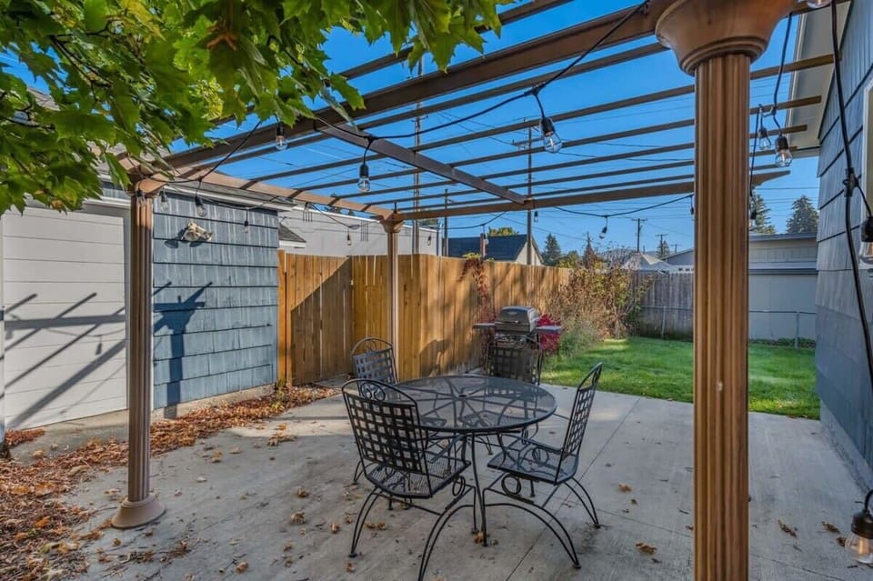 Your private covered patio offers the perfect spot for al fresco dining, with a BBQ grill ready for outdoor cooking adventures.
