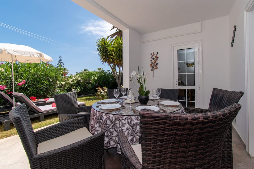 Outdoor dining area