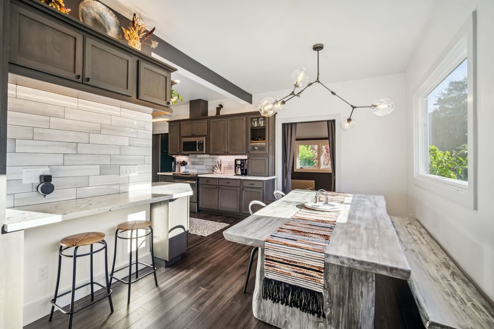 Room, Indoors, Flooring, Kitchen, Furniture