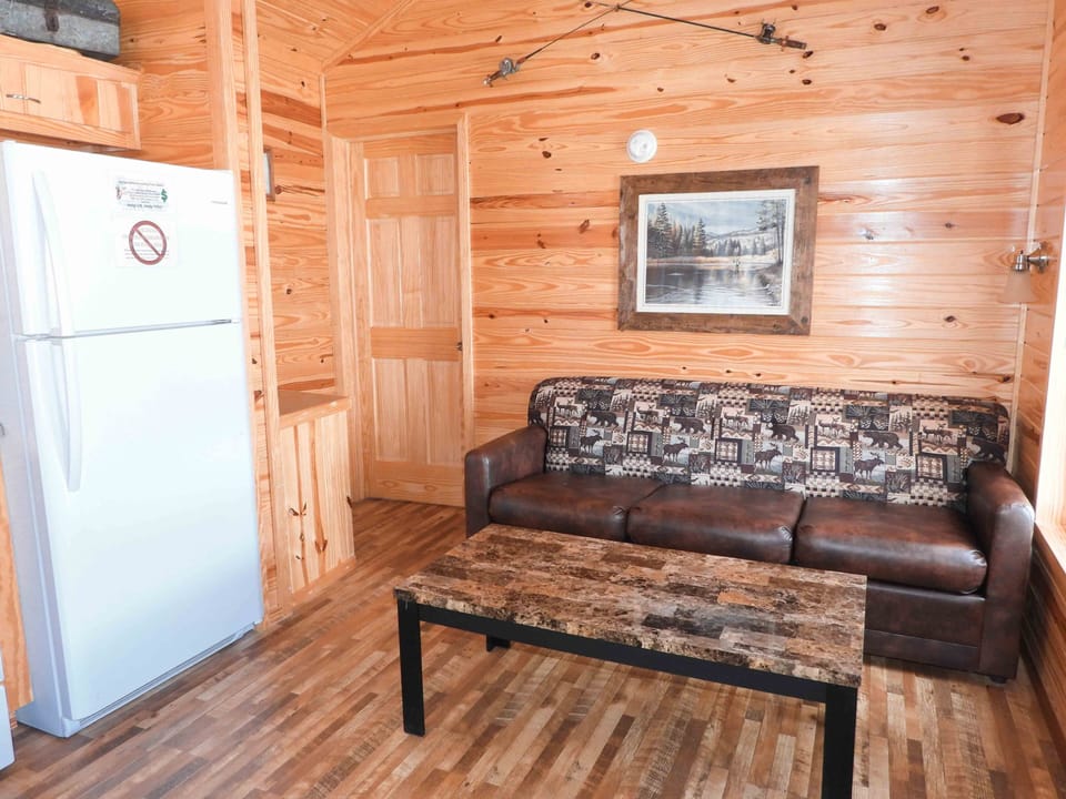 Living room area in each kabin