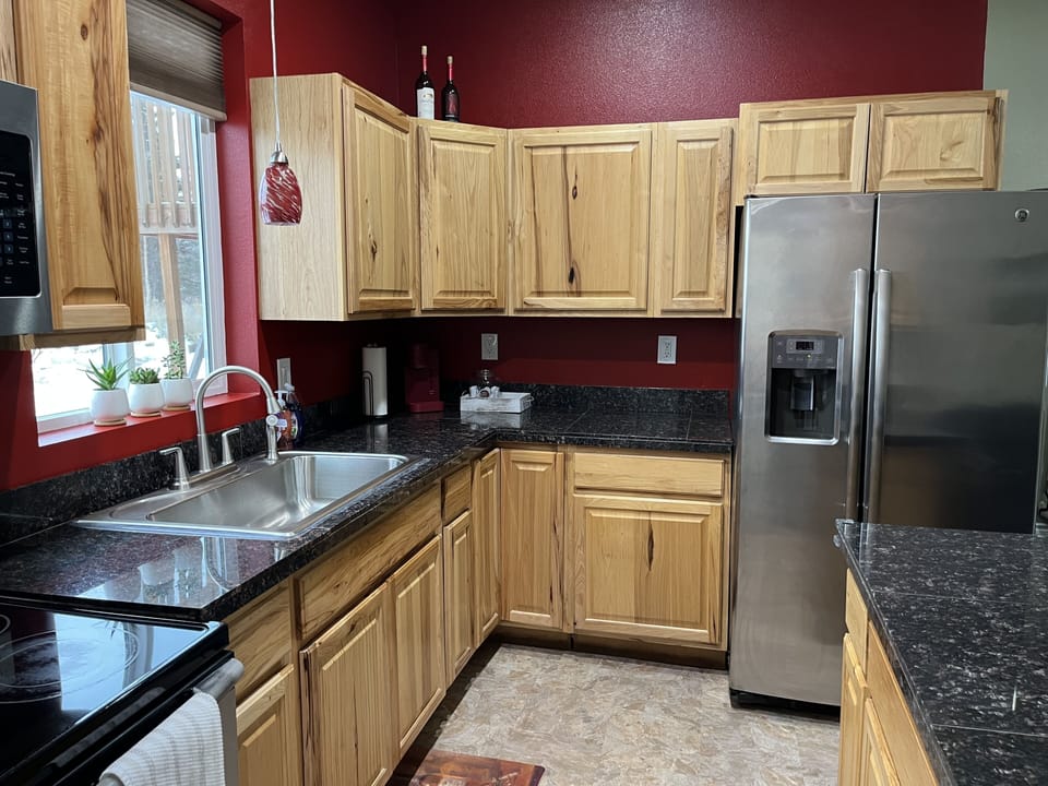 Kitchen fully equipped for cooking and baking