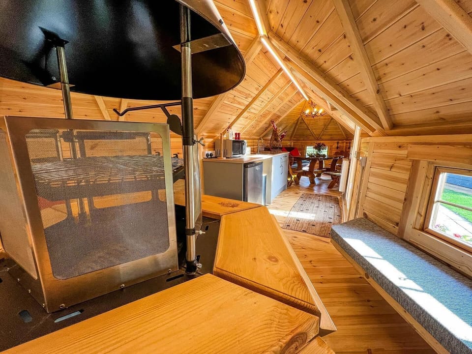 This delightful space is ideally positioned to complement the outdoor activities, providing a warm spot to gather after a day of fun. Fire up the grill for a classic British barbecue and then enjoy your meal in the al fresco dining area.