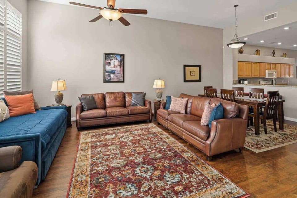 Lovely upstairs living area perfect for extra sleeping or napping and of course hanging out.