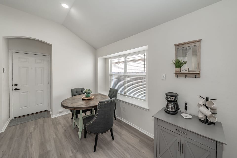Informal dining table.