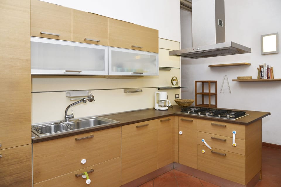 The main kitchen in the ground floor of the Villa