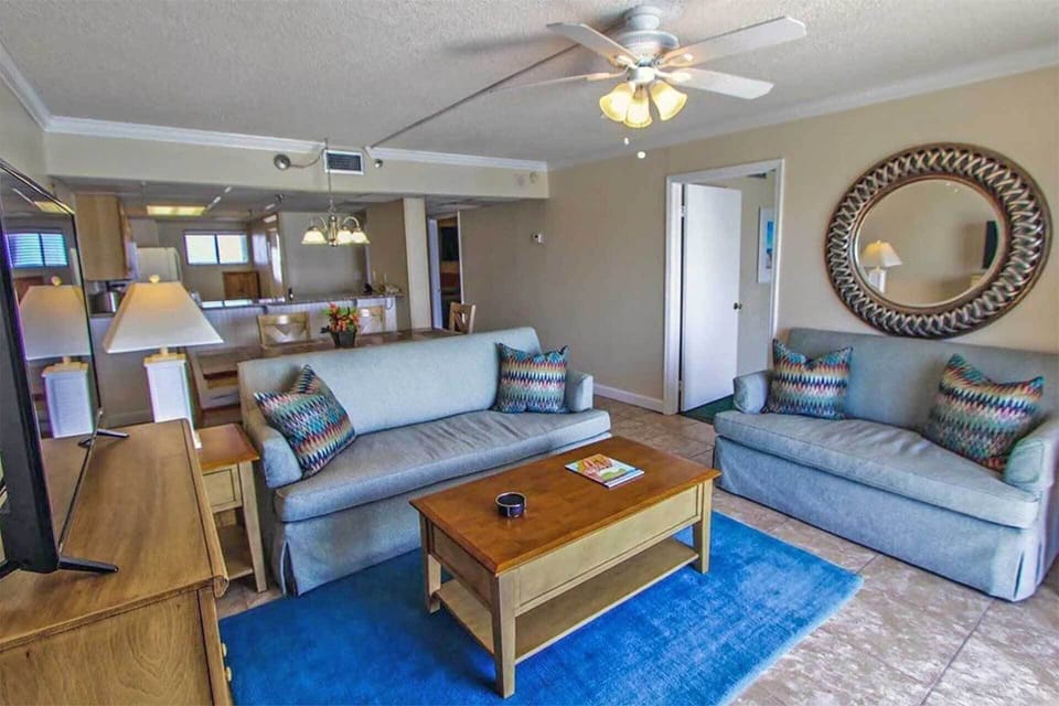 Comfy Living Room with Ocean View