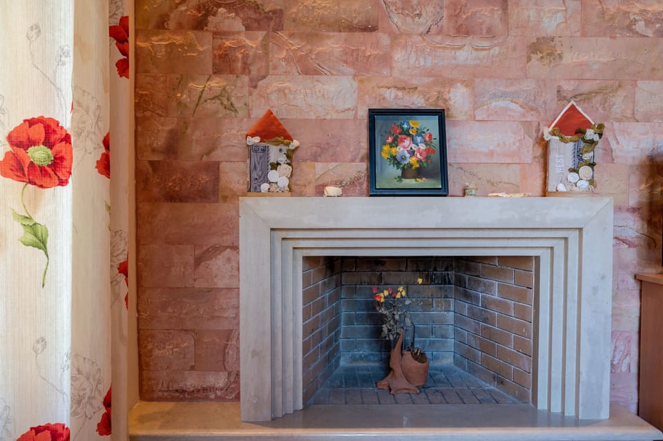Fireplace, Traditional Villa, Hilltop Villa