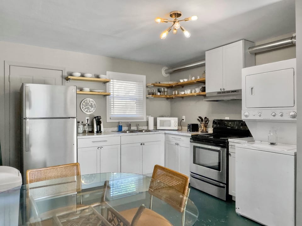 Fully stocked kitchen