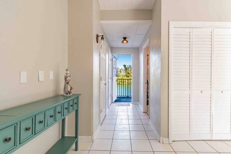 Check out the views of the intra-coastal from the hallway and bedroom. 