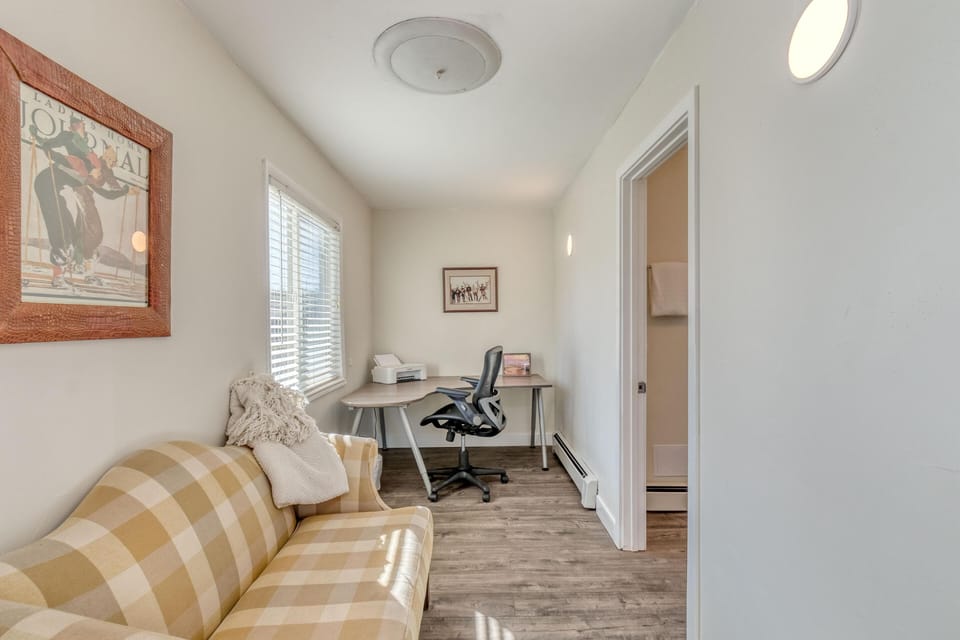 Stay productive in this well-equipped workspace with high-speed WiFi.