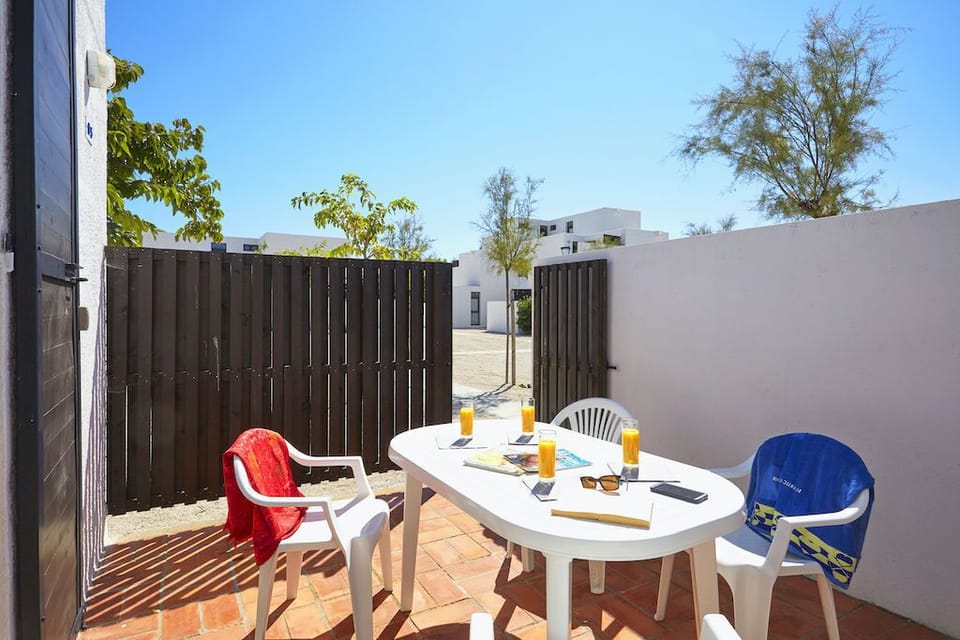 Enjoy some fresh air on the private terrace.